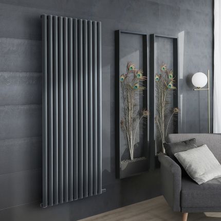 Elektrischer Design Heizkörper aus Aluminium (ohne Leitflüssigkeit) Höhe 1784mm | Breite, Farbe und WLAN-Thermostat wählbar - Revive Ardus ECOSO by Hudson Reed