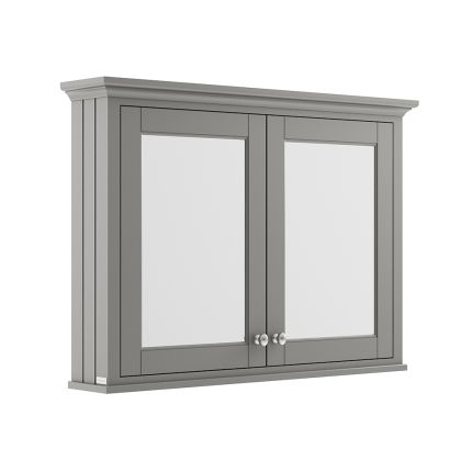 Spiegelschrank 750mm x 1050mm | Storm Grey (Grau) - Old London