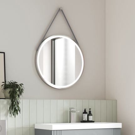 Runder 21W LED-Spiegel 800mm mit einem Rahmen in Chrom