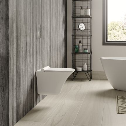 Modernes Hänge-WC - Spülrandlos inkl. Sitz mit Absenkautomatik