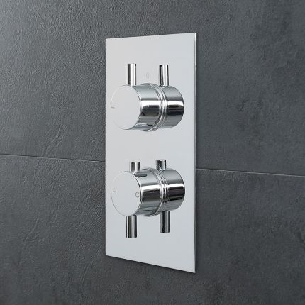 Unterputz-Thermostat für einen Verbraucher - Chrom - Como