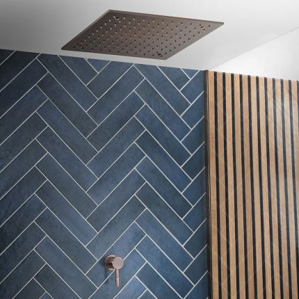 Einhebelmischer mit 400mm Unterputz-Duschkopf – Kupfer – Eris