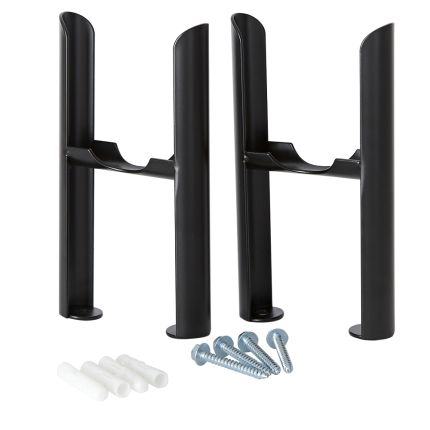 Füße zur Bodenmontage für Gliederheizkörper (dreilagig) – Schwarz – Regent