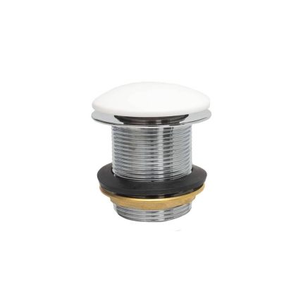 Ablauf mit Push-Up-Stöpsel ohne Überlauf 60mm - Weiß