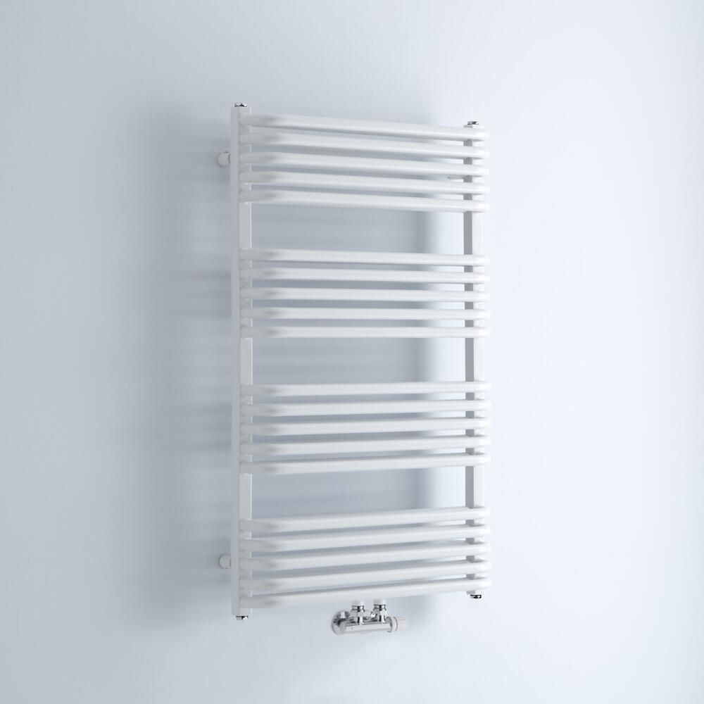 Design Badheizkörper mit Mittelanschluss, Weiß 1000mm x 600mm 1157W – Arch