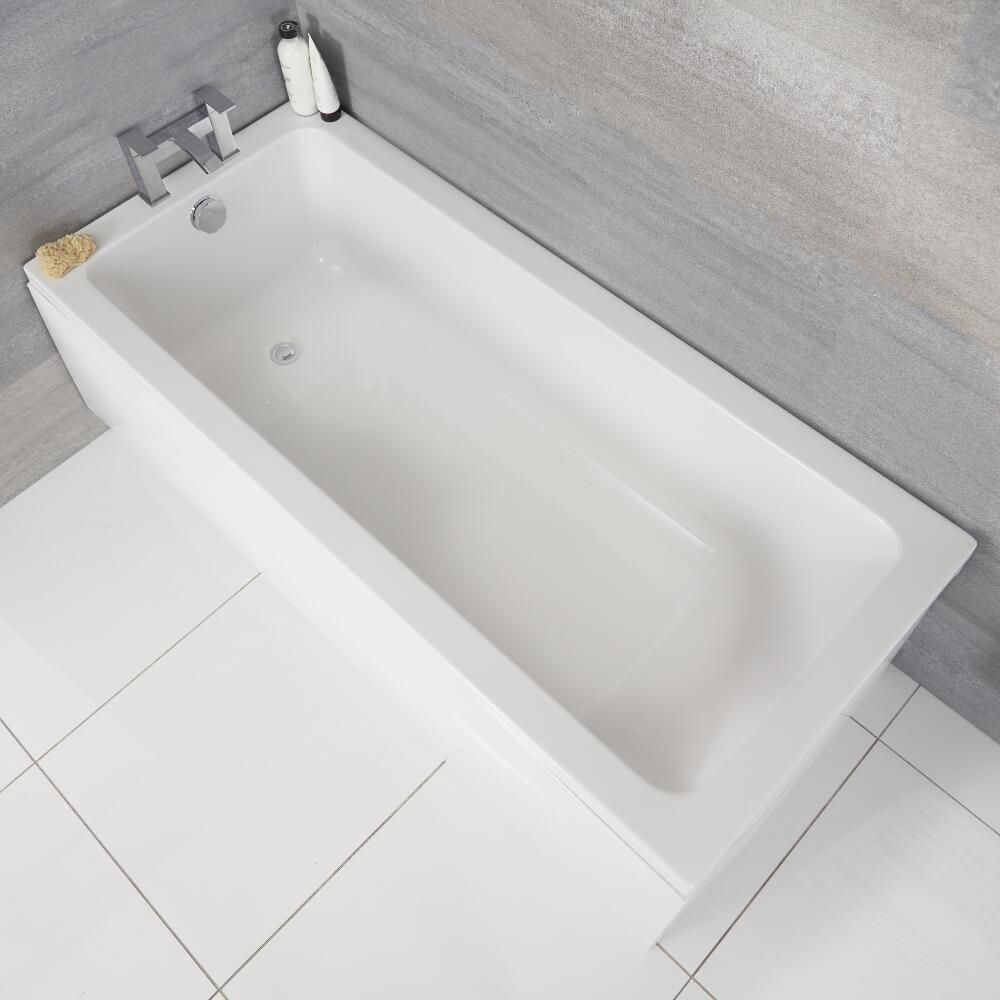 Einbau-Badewanne Rechteckbadewanne 1600mm x 700mm - ohne Panel