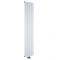 Design Heizkörper Vertikal Einlagig Mittelanschluss - Aluminium Matt-Weiß 1800mm x 375mm 1384W - Aurora