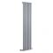 Design Heizkörper Vertikal Silber/Grau 1600mm x 354mm 959W (einlagig) - Savy