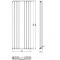Design Heizkörper Vertikal Anthrazit 1800mm x 499mm 1613W (doppellagig) - Revive