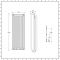 Design Flachheizkörper (doppellagig), vertikal - 1800mm x 500mm, 2338W - Anthrazit - Stelrad Vita Deco von Hudson Reed