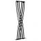 Design Heizkörper (einlagig), vertikal - 1775mm x 450mm, 925W – Schwarz - Xcite