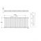 Gliederheizkörper 3-lagig Horizontal Weiß 500mm x 1456mm 2027 Watt - Stelrad Regal von Hudson Reed