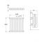 Gliederheizkörper 4-lagig Horizontal Weiß 600mm x 628mm 1314 Watt - Stelrad Regal von Hudson Reed