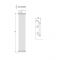 Gliederheizkörper 2-lagig Vertikal Weiß 1800mm x 352mm 1224 Watt - Stelrad Regal von Hudson Reed