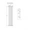 Gliederheizkörper 2-lagig Vertikal Weiß 1800mm x 444mm 1414 Watt - Stelrad Regal von Hudson Reed