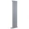 Design Heizkörper Vertikal Silber/Grau 1780mm x 354mm 1043W (einlagig) - Savy