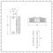 Design Flachheizkörper (doppellagig), horizontal - 450mm x 800mm, 1290W - Weiß - Stelrad Vita Deco von Hudson Reed