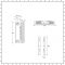 Design Flachheizkörper (einlagig - Typ 11), horizontal - 600mm x 1200mm, 1323W - Weiß - Stelrad Vita Deco von Hudson Reed