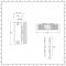 Design Flachheizkörper (doppellagig), horizontal - 600mm x 800mm, 1623W - Weiß - Stelrad Vita Deco von Hudson Reed