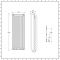 Design Flachheizkörper (doppellagig - Typ 22), vertikal - 1800mm x 600mm, 2805W - Weiß - Stelrad Vita Deco von Hudson Reed