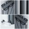 Aluminium Design Heizkörper Vertikal Anthrazit 1800mm x 230mm 925W (doppellagig) - Revive Air
