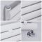 Design Heizköper (einlagig), horizontal - 236mm x 1400mm, 457W – Weiß - Revive