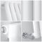 Design Heizkörper Vertikal Weiß 1400mm x 236mm 457W (einlagig) - Revive