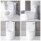 Sanitärmodul (ohne Stand-WC), 822mm x 504mm - Weiß - Saru