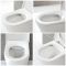 Rundes Hänge-WC Weiß ohne Spülrand inkl. Sitz mit Absenkautomatik - Exton