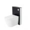 Hirayu Japanisches Stand Dusch-WC mit Saru Sanitärmodul H 822mm Schwarz