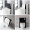 Hirayu Japanisches Stand Dusch-WC mit Saru Sanitärmodul H 822mm Schwarz