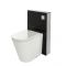 Alswear Stand-WC mit Saru Sanitärmodul H 822mm Schwarz