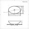 Aufsatzwaschbecken, oval – 520mm x 320mm, ohne Hahnloch - Kenton