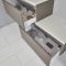 1400mm Abgesetzter Unterschrank Grau mit versenktem Waschbecken - Newington