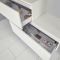 Waschtischunterschrank Versetzt 1600mm Aufsatzwaschbecken und LED wählbar - Weiß – Newington