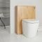 Badezimmerset Waschtisch mit Unterschrank 800mm & Stand WC mit Vorwandelement - Goldeiche - Newington