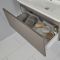 Waschbecken mit Unterschrank 800mm - Mattgrau - Newington
