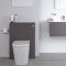 Spülkastenverkleidung (ohne WC), 850mm x 600mm - Mattgrau - Newington