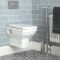 Badezimmerset Retro - mit freistehender Badewanne, Hänge-WC, Hänge-Bidet und Standwaschbecken - Chester