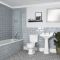 Badezimmerset Rerto - mit Badewanne, WC und Säulenwaschbecken - Richmond