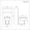 Traditionelles Bad Komplettset - mit freistehender Badewanne, WC mit verkleidetem Spülkasten, Waschbecken mit Unterschrank (B 630mm) - Thornton