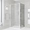 Seitenwand für Duschtür - Größe wählbar - Chrom - Portland