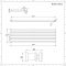 Design Heizkörper Horizontal Anthrazit 472mm x 1600mm 1042W (einlagig) - Sloane