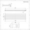 Design Heizkörper Horizontal Anthrazit 472mm x 1600mm 1577W (doppellagig) - Sloane