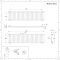 Design Heizkörper Horizontal Anthrazit 400mm x 1647mm 1138W (einlagig) - Revive