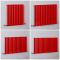 Design Heizkörper, horizontal (einlagig) – H 635mm, Breite wählbar – Rot – Revive