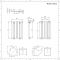 Elektrischer Design Heizkörper Horizontal (einlagig) Matt-Schwarz 635mm x 413mm inkl. 400W Heizelement - Revive