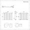 Elektrischer Design Heizkörper Horizontal (einlagig) Matt-Schwarz 635mm x 826mm inkl. 1000W Heizelement - Revive