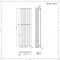 Design Heizkörper Vertikal Chrom 1600mm x 450mm 590W (einlagig) - Delta