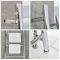 Handtuchheizkörper im Leiterstil zur Bodenmontage, 1800mm x 500mm, 288W – Chrom - Indus